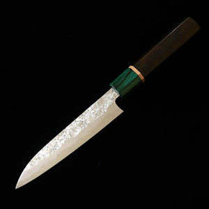 STYLE-K Kurosaki Makoto Petty Midorizuki SGSTRIX Hammered Octagonal Ebony Handle (135mm)