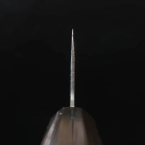 MIURA Nakiri White Steel No.2, Kurouchi Finish with Octagonal Magnolia Handle (165mm)