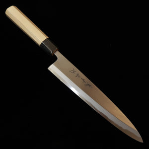 SUISIN by Kenji Togashi, Onite Busshin, Deba, Shirogami #2 with magnolia octagonal handle and saya (210/240mm)