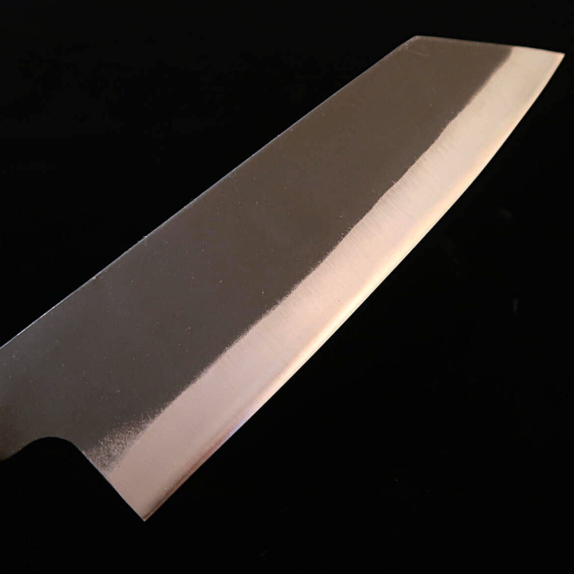 MIURA Bunka (Santoku) White Steel No.2, Kurouchi finish with Octagonal Walnut Handle  (165mm)