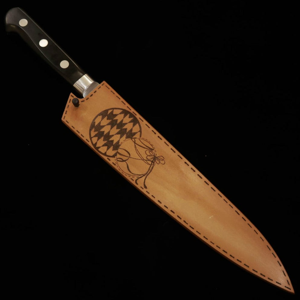 SUISIN gyuto acero japonés con saya de magnolia -Globos de agua- (180 mm)