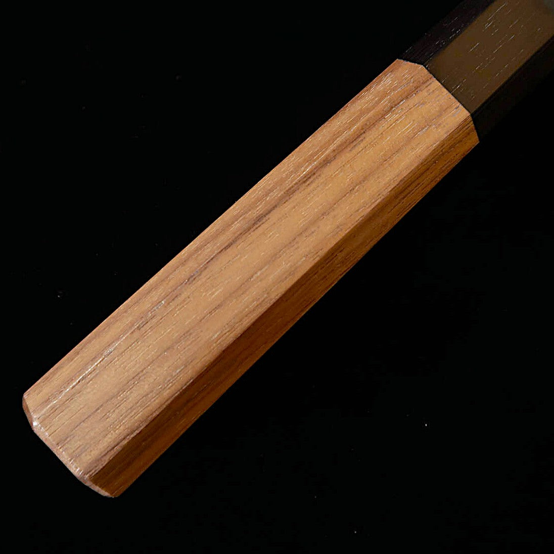 MIURA Santoku Blue steel No.1 Kurouchi Finish with Walnut Octagonal Handle (165mm)
