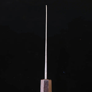 MIURA Santoku Blue steel No.1 Kurouchi Finish with Walnut Octagonal Handle (165mm)