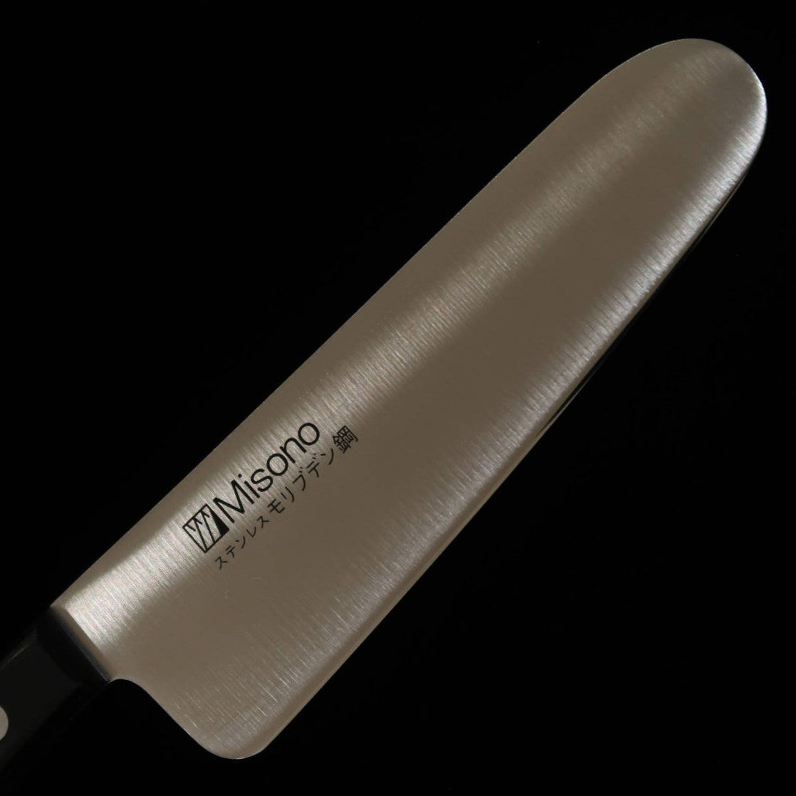 MISONO Santoku "Child" Knife Molybdenum Steel Black Plywood Handle (120mm)