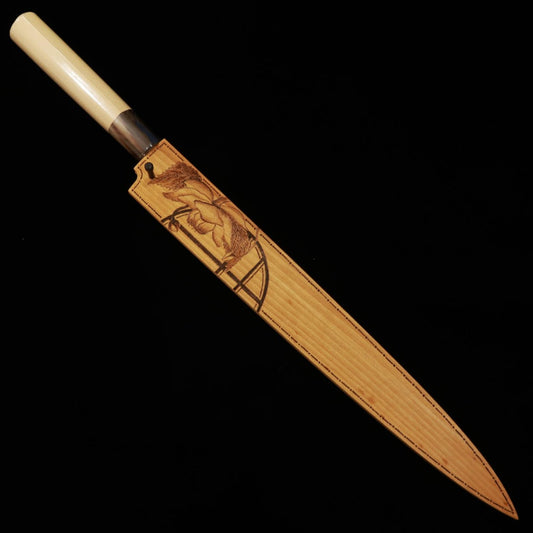 Yanagiba SUISIN Shirogami No. 2 Saya -Renge Masuma- (300mm)