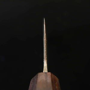 MIURA Nakiri, Aogami No.1, Kurouchi finish with Octagonal Walnut Handle (165mm)