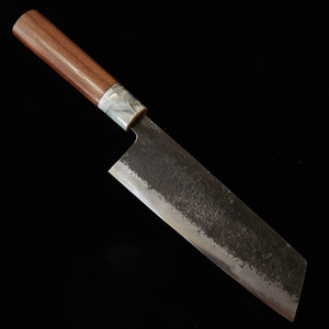 Couteau Nakiri Bunka Miwa Hamono, Acier Aogami 1, Manche en Noyer (170 mm)