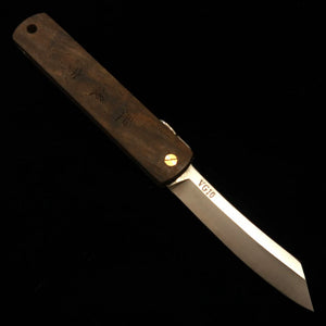 HIGONOKAMI Japanese Folding Knife VG10 Black Persimmon (70mm)