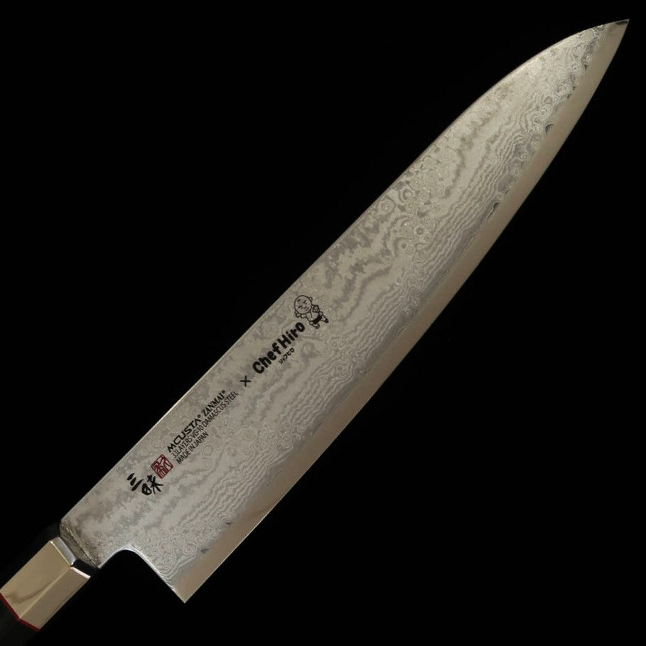 [Chef Hiro ✖ MCUSTA Zanmai] Spécial Splash Damas, Gyuto, VG10, Manche en micarta de lin (210 mm)
