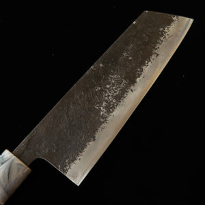 Couteau Nakiri Bunka Miwa Hamono, Acier Aogami 1, Manche en Noyer (170 mm)