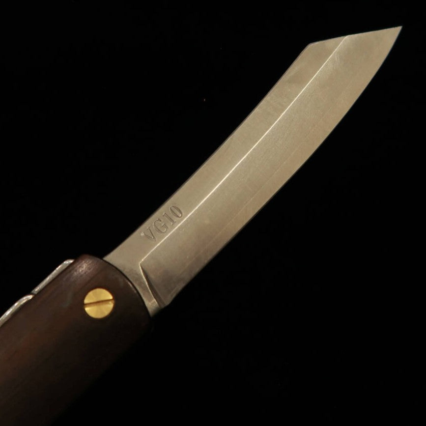 Nagao Kanekoma Seisakusho 永尾かね駒製作所 KANEKOMA 【Serie Woody】Higonokami VG10, ébano (70 mm)