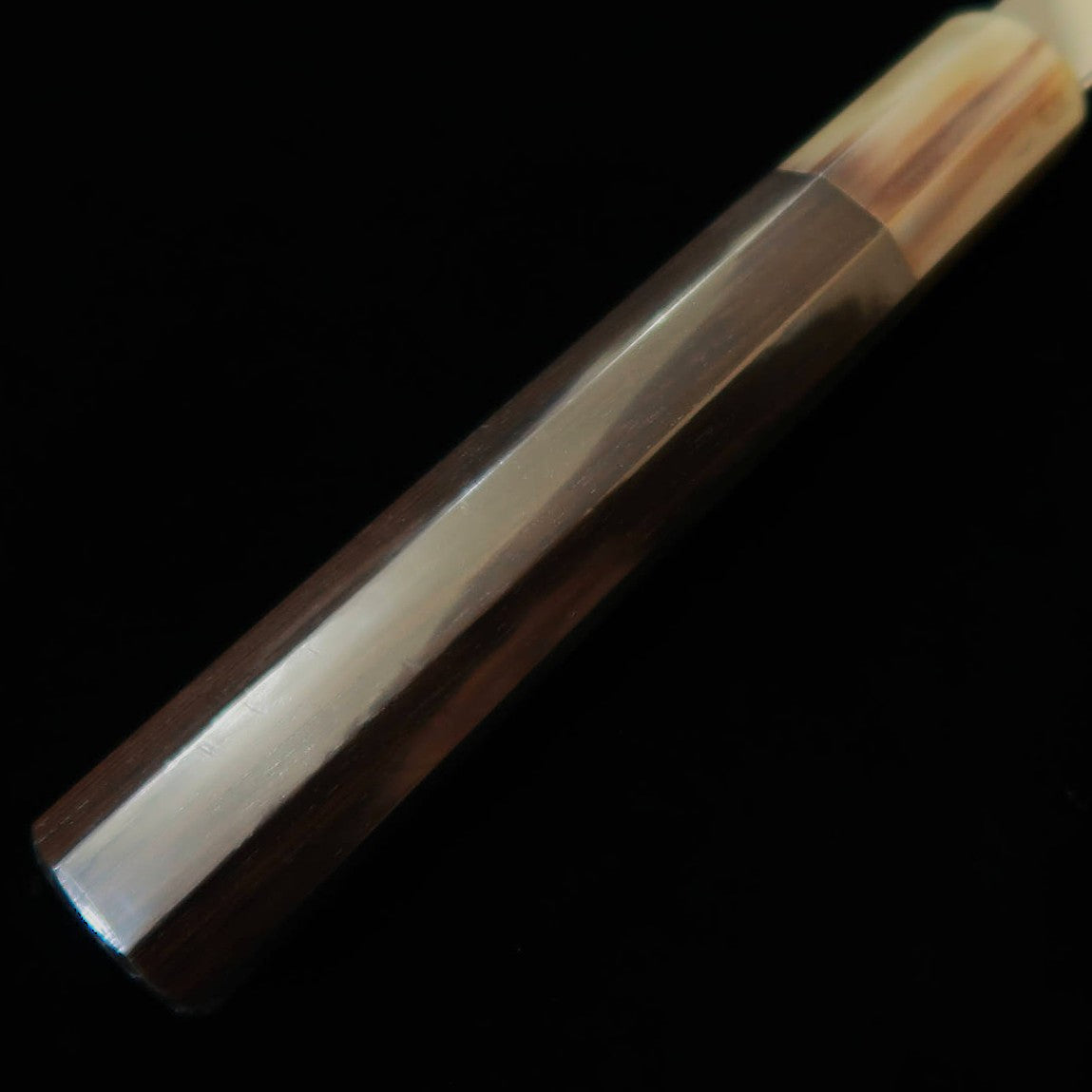 Suisin by Yoshikazu Ikeda Aogami No. 2, Honyaki, Fuguhiki, with Black ebony octagonal handle and Paulownia sheath (270mm)