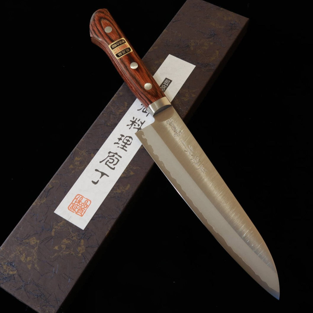 Masazumi gyuto tipo espada, VG10 Gold, con virola metálica CV-602 (180 mm)