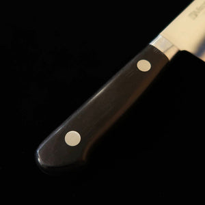 MISONO santoku médio molibdênio cabo de laminado preto No.583 (160 mm)