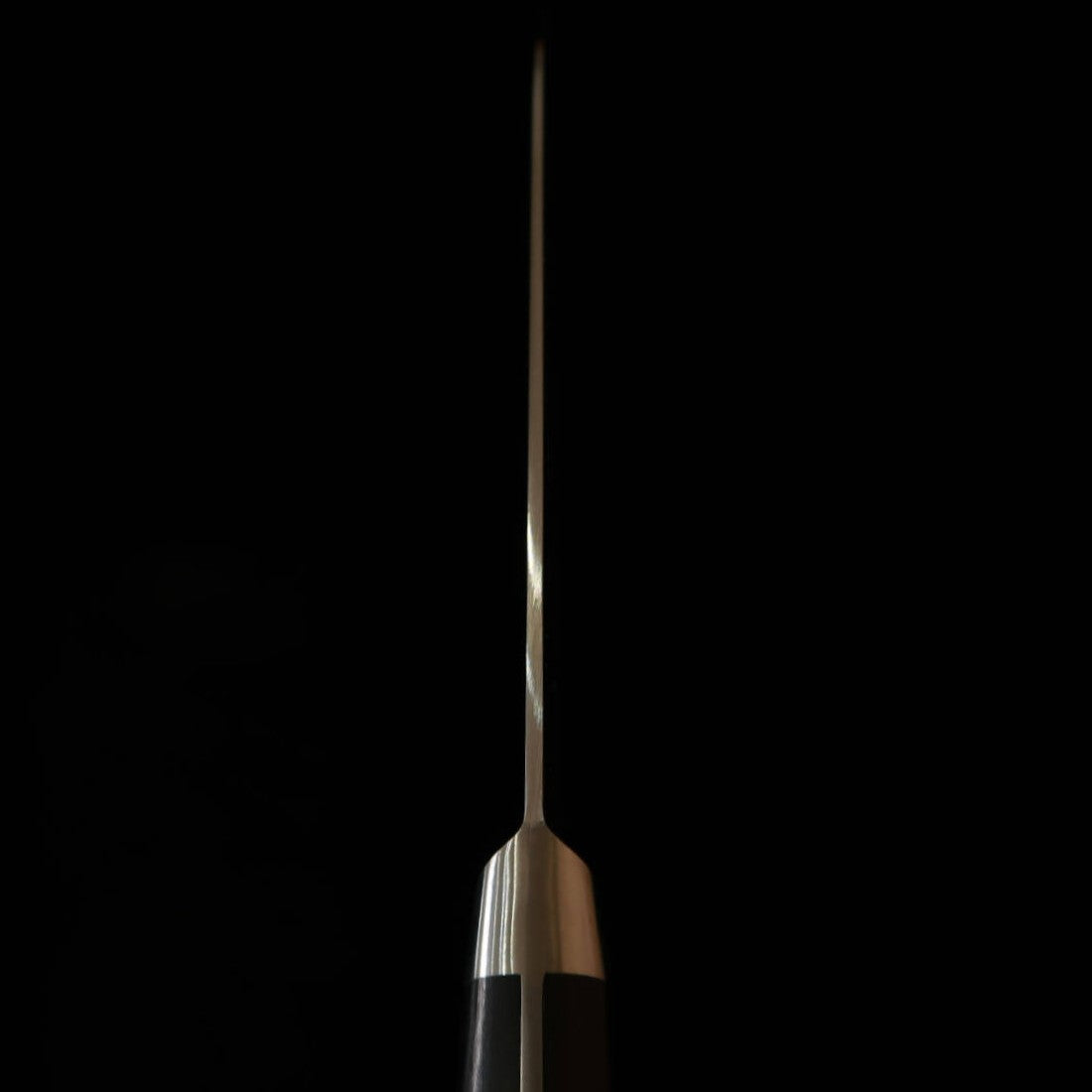 MISONO santoku médio molibdênio cabo de laminado preto No.583 (160 mm)
