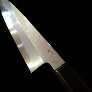 Kagekiyo KAGEKIYO Aço Aoichi Damasco, Wa-Gyuto preto laqueado (210 mm/240 mm)