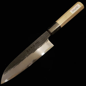 SUISIN Santoku Kenji Togashi's Kurouchi Series Shirogami No. 2 (180mm)