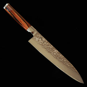 Suzukaze – Petty en acier rapide fritté, martelé damas, manche en stratifié renforcé (150 mm)