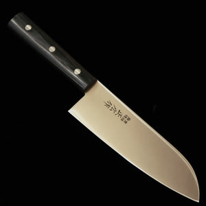 MASAHIRO Masahiro Santoku inox, cabo redondo em madeira laminada reforçada (165 mm)