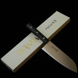 MASAHIRO Masahiro Santoku inox, cabo redondo em madeira laminada reforçada (165 mm)