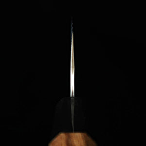 Forge Nigara Hamono NIGARA Nakiri Kiritsuke Aogami Super, finition kuro-uchi, manche octogonal en teck (170 mm)