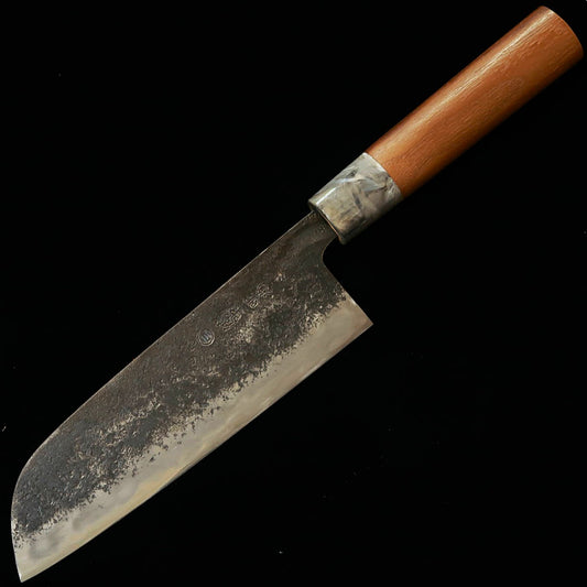 三輪刃物MIWAHAMONO 菜切三徳型 青紙一号 胡桃柄（180mm)