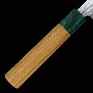 STYLE-K Kurosaki Makoto’s Kodama, VG10W Damascus Petty with Zelkova Handle (150mm)