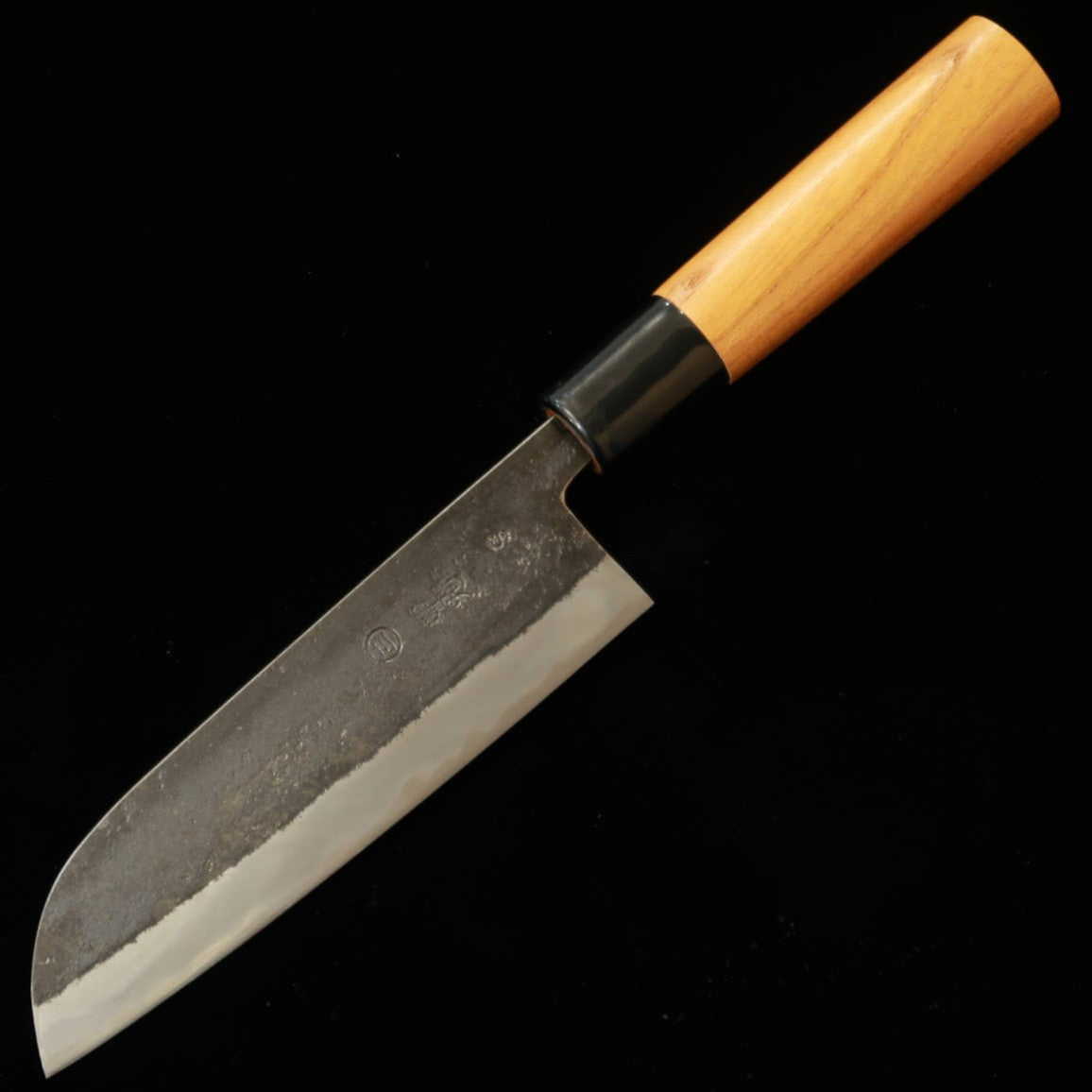 三輪刃物MIWAHAMONO ミニ三徳型青紙一号 欅柄（145mm)