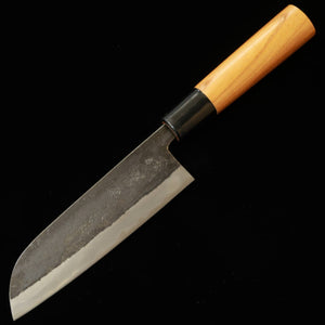 MIWAHAMONO Mini Santoku Aogami No. 1 Steel with Keyaki Handle (145mm)