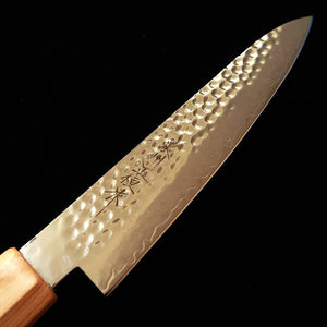 V.ROAD Noushu Masatsune Petty VG10 martilleado, Damasco de 33 capas, mango laminado reforzado blanco × blanco (150 mm)