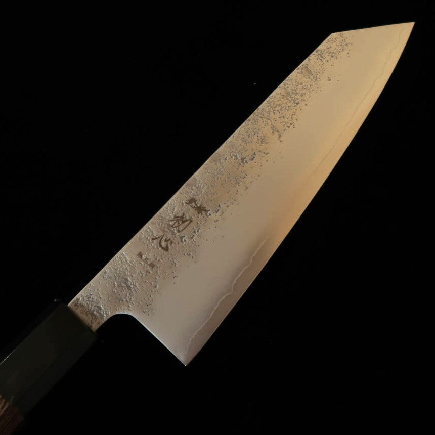 HATSUKOKORO SHOSHIN Ginrei aço Gingami nº 3 acabamento nashiji bunka cabo de wengué (150 mm)