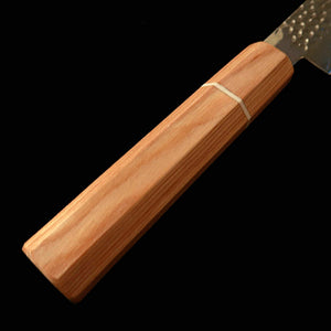 V.ROAD Noushu Masatsune Petty VG10 martilleado, Damasco de 33 capas, mango laminado reforzado blanco × blanco (150 mm)