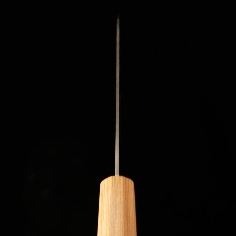 V.ROAD Nosyu Masamune Petty, VG10 33-Layer Damascus Tsuchime, White Pakkawood Handle (150mm)