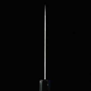 Nigara Cutelaria Aogami Super Kurouchi Santoku, cabo octogonal em teca (180mm)