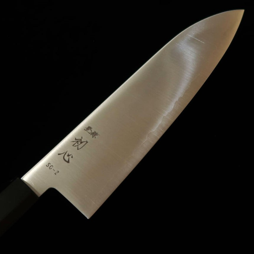 Hatsukokoro Hayabusa Santoku SG2 Teak Handle (180mm)