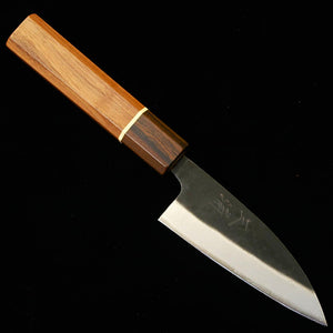 Miura MIURA Faca utilitária pequena Hakushi Nº2 Acabamento negro Cabo octogonal SGW (105 mm)