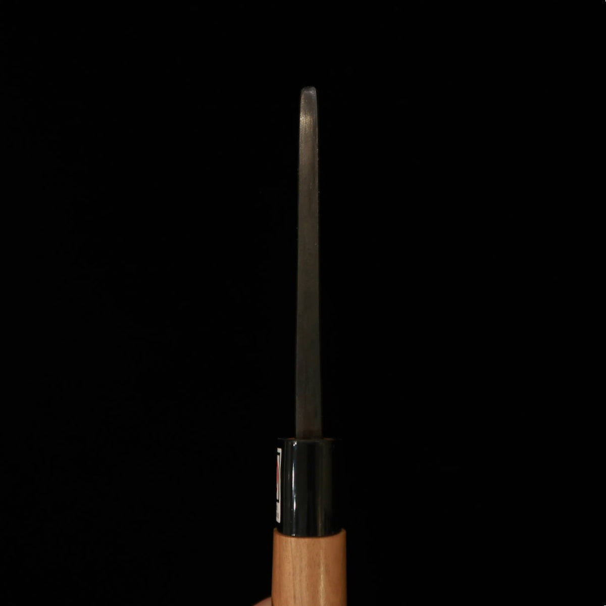 Ikenami Hamono Acier Blanc n°1 manche en cerisier, coupe os en os de cerf (125 mm)