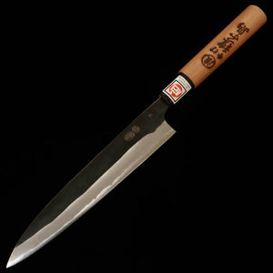 IKENAMI HAMONO Yanagiba Shirogami No. 1 Sakura Handle Double-Edged Sashimi Knife (210mm)