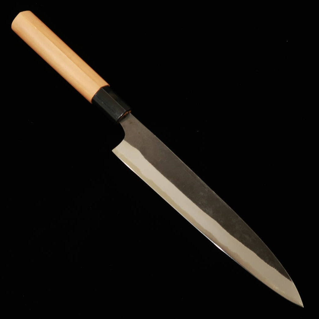 IKENAMI HAMONO Yanagiba Shirogami No. 1 Sakura Handle Double-Edged Sashimi Knife (210mm)