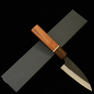 Miura MIURA Faca utilitária pequena Hakushi Nº2 Acabamento negro Cabo octogonal SGW (105 mm)