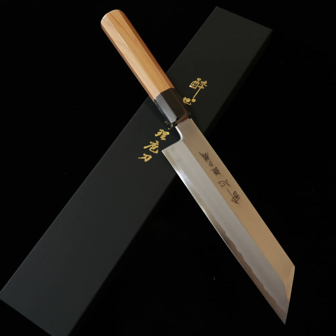 酔心SUISIN ムキモノ 銀紙三号 霞 イチイ柄（210mm）