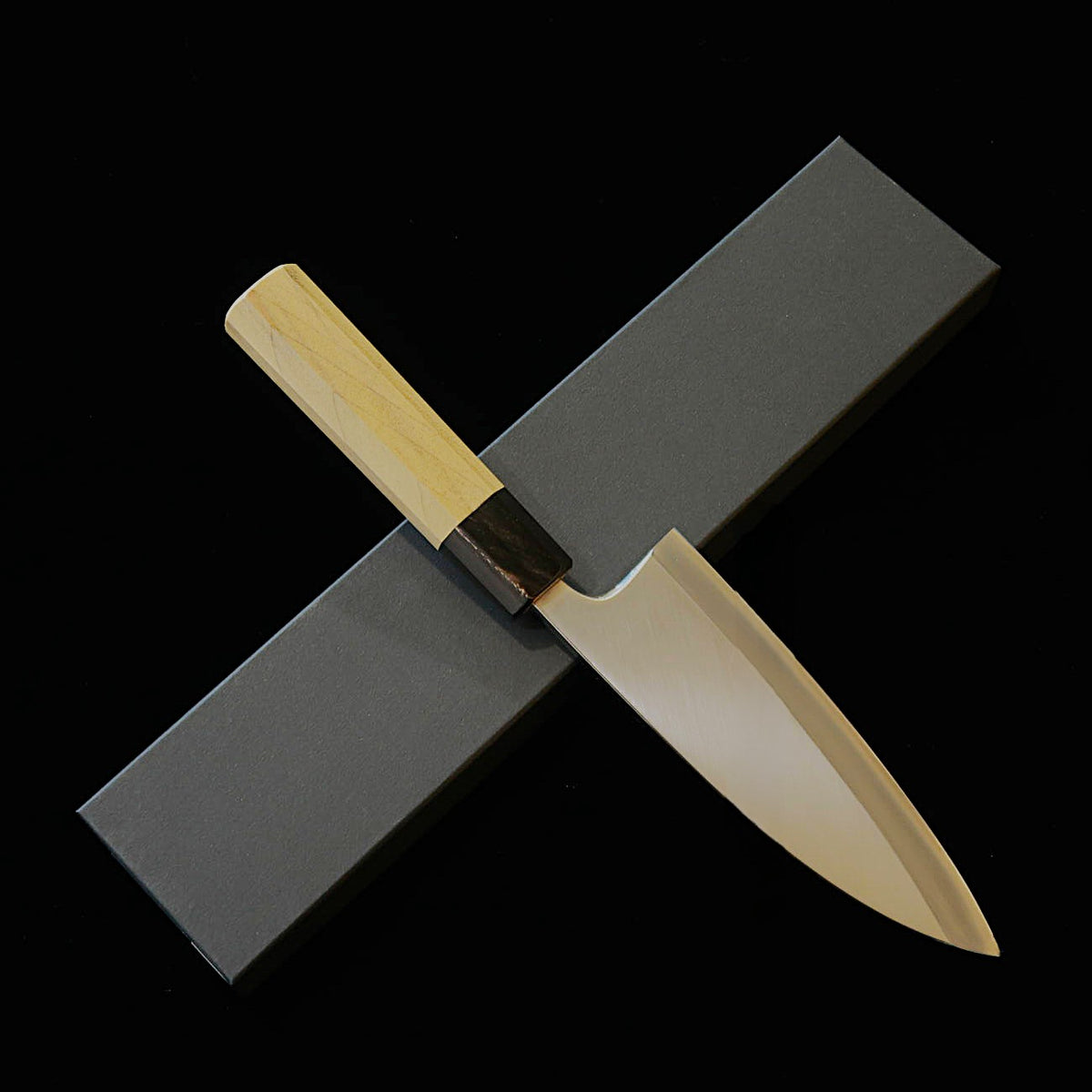 MIURA Deba, Left-handed, Ginsan Steel with Octagonal Buffalo Horn Handle (150-180mm)