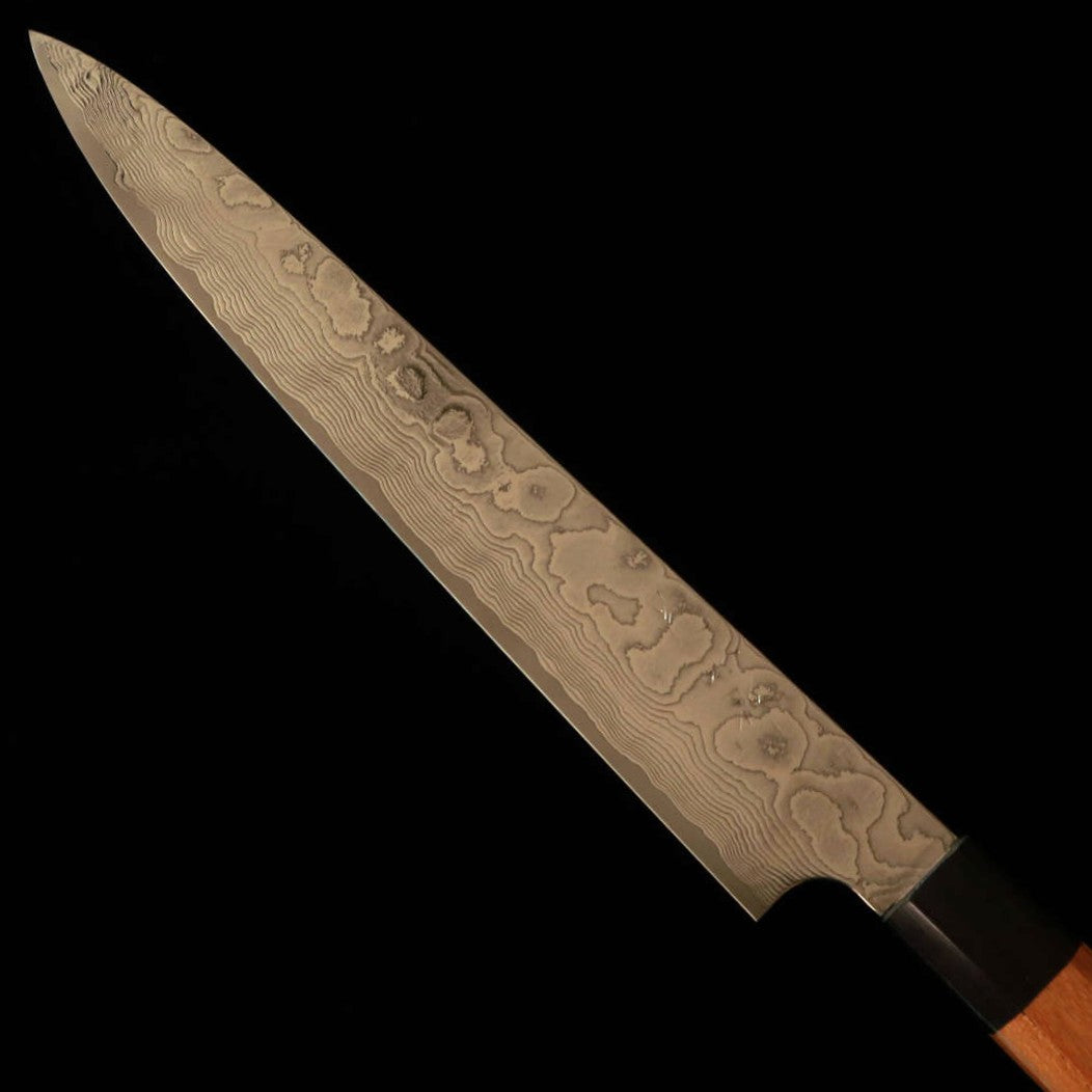 Sujihiki YUTA KATAYAMA VG10 damasco, mango octogonal de olmo (240/270 mm)