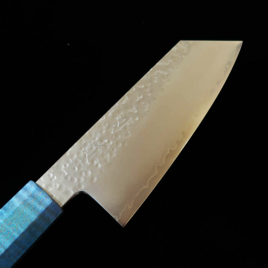 HADO Petty, Shiosai series, VG10, Hammered finish with Stabilized Wood Handle (135mm)