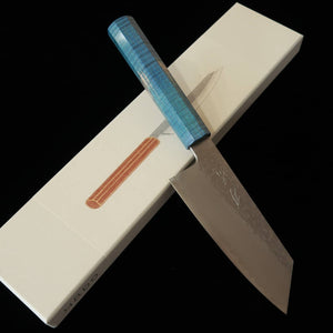 HADO Petty, Shiosai series, VG10, Hammered finish with Stabilized Wood Handle (135mm)