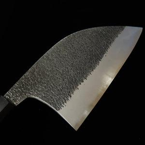 Miyazaki Kajiya MIYAZAKI KAJIYA Aço Azul Super Núcleo de aço macio forjado Tsuchime Bunka larga Cabo octogonal de magnólia (150 mm)