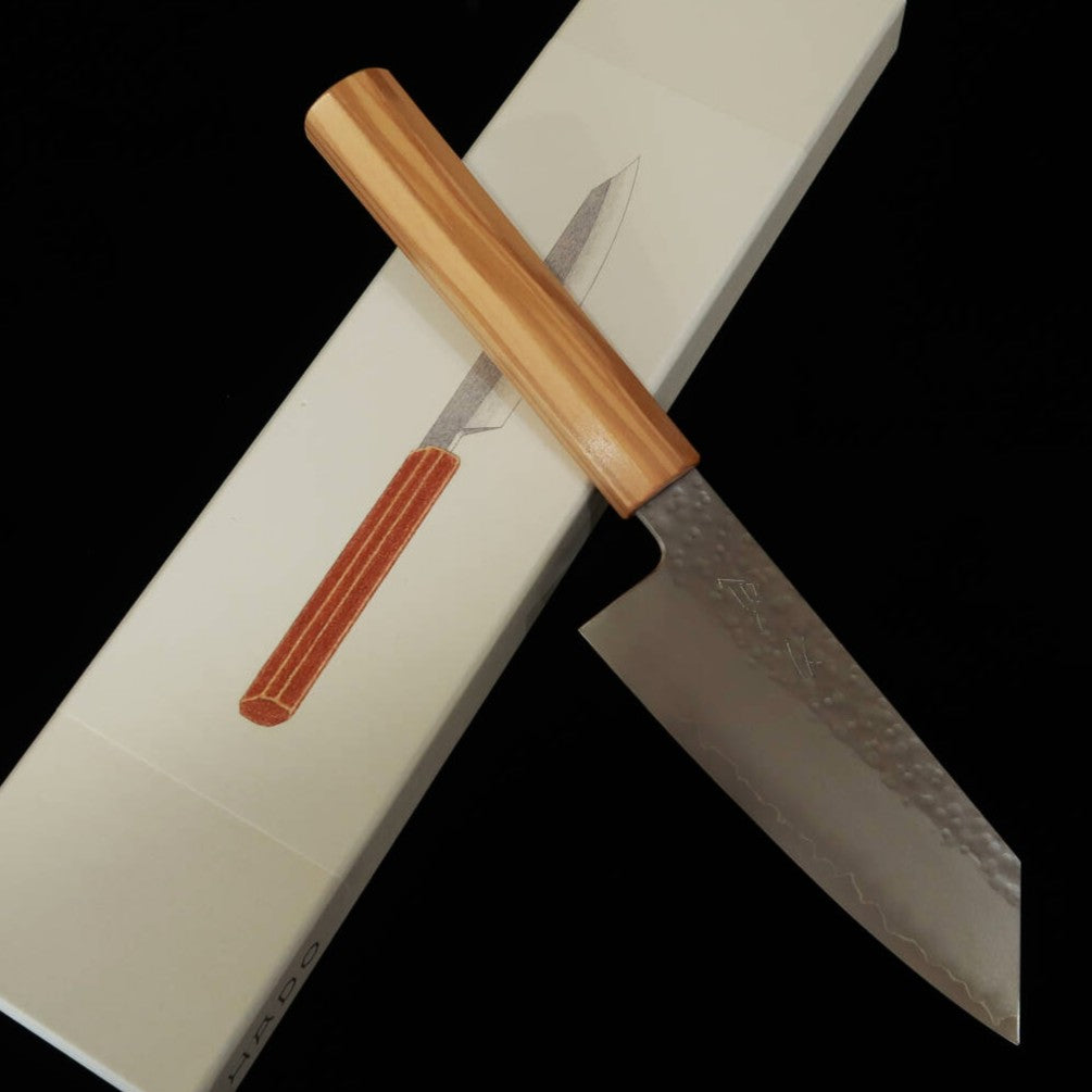 刃道 HADO 潮騒  VG10 鎚目 オリーブ柄 小文化 (135mm)