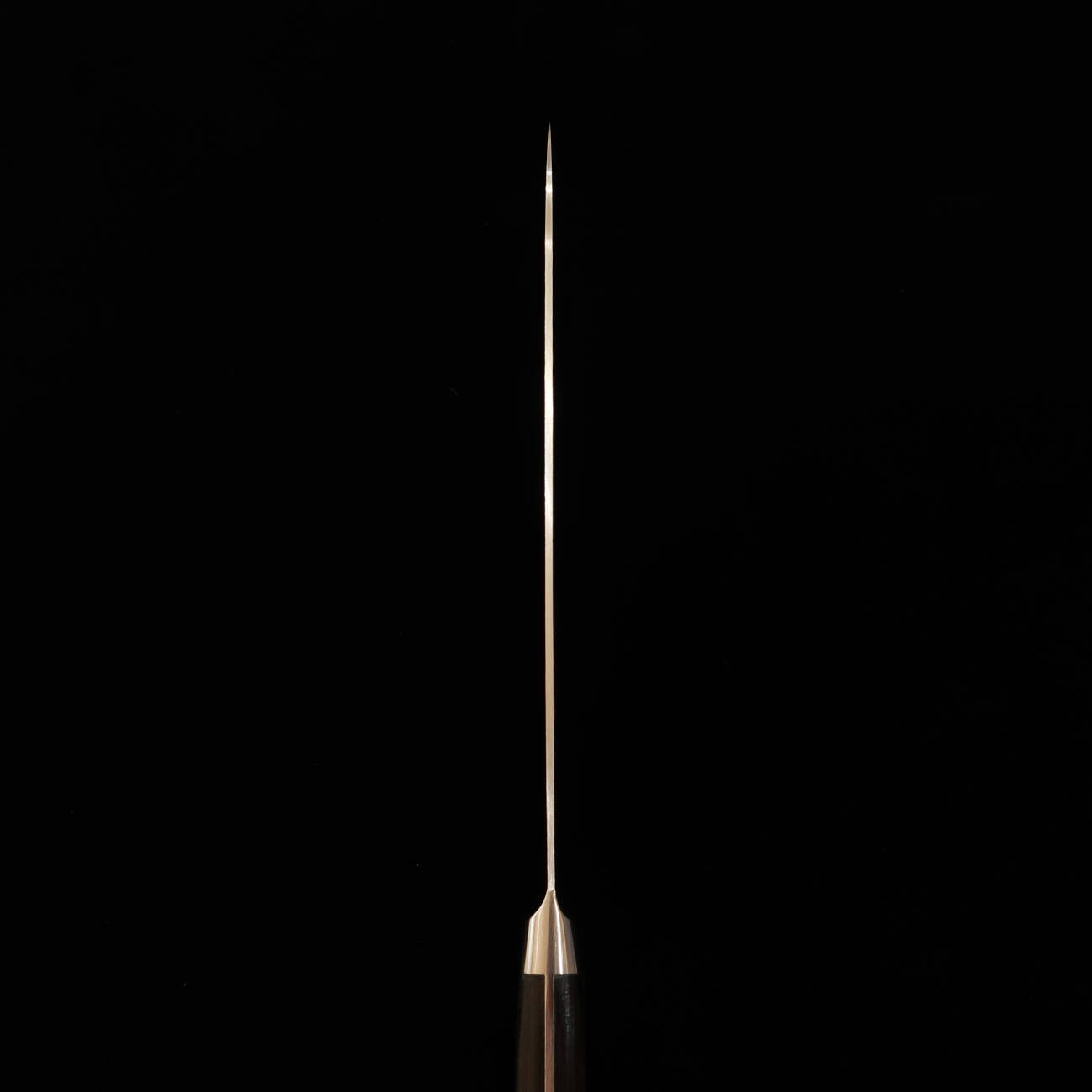 Miura Chef's Knife, VG10 Gold, Hammered, Black Plywood Handle (210mm)