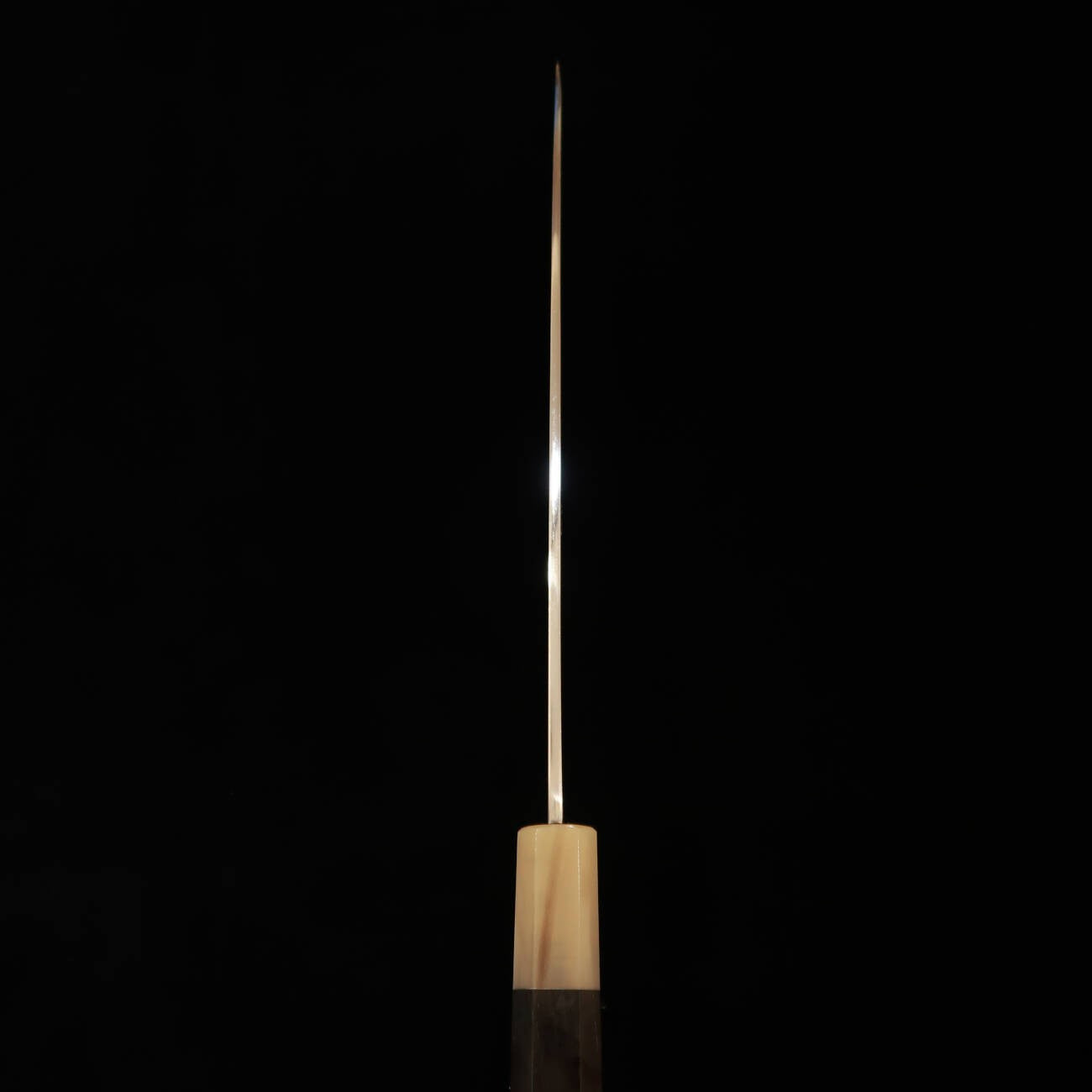 三浦 頂 MIURA ITADAKI 片刃牛刀 白紙二号 鏡面 黒檀八角柄 (210/240mm)