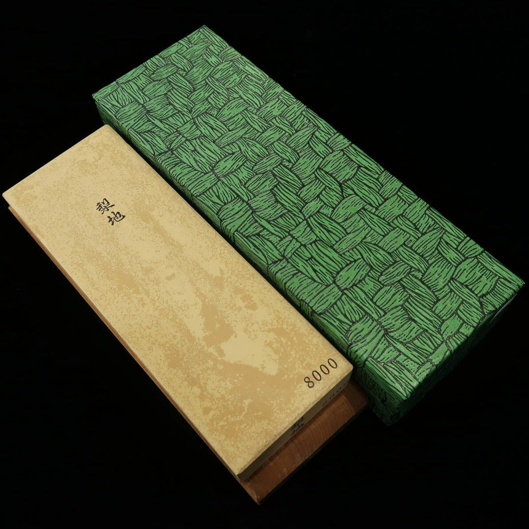Pierre de finition granule #8000 sur socle (75×212×23mm)